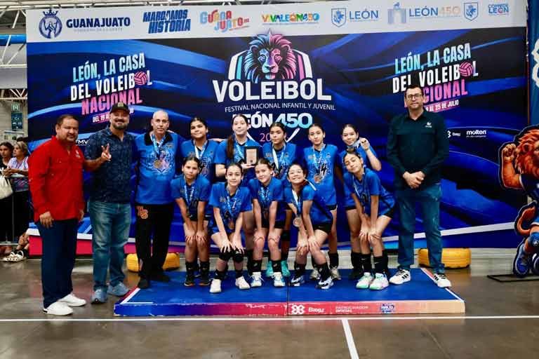 Concluye con éxito el Festival Nacional Infantil y Juvenil de Voleibol en León