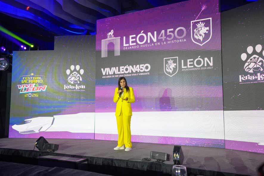 Presentación del Festival de Verano Vive León 2026, destacando la nueva atracción inmersiva con temática espacial llamada Galáxtico.