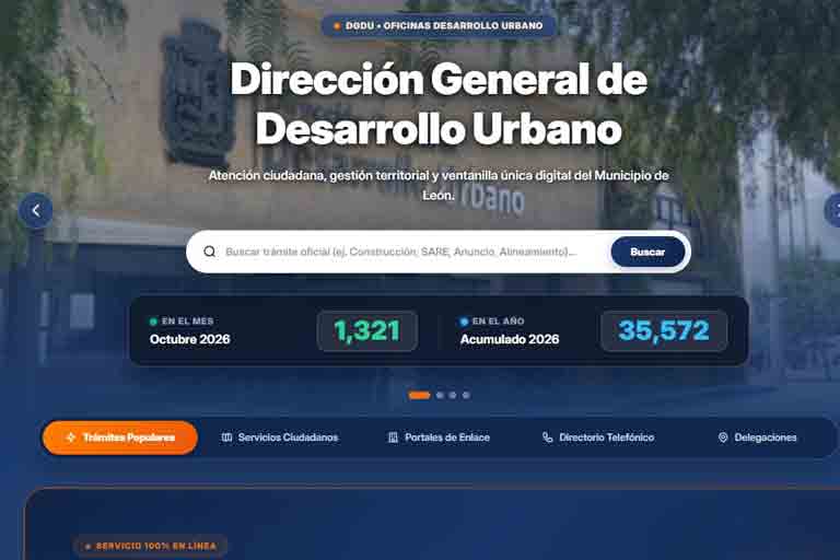 Renuevan portal de Desarrollo Urbano en León para facilitar trámites y fortalecer la seguridad digital