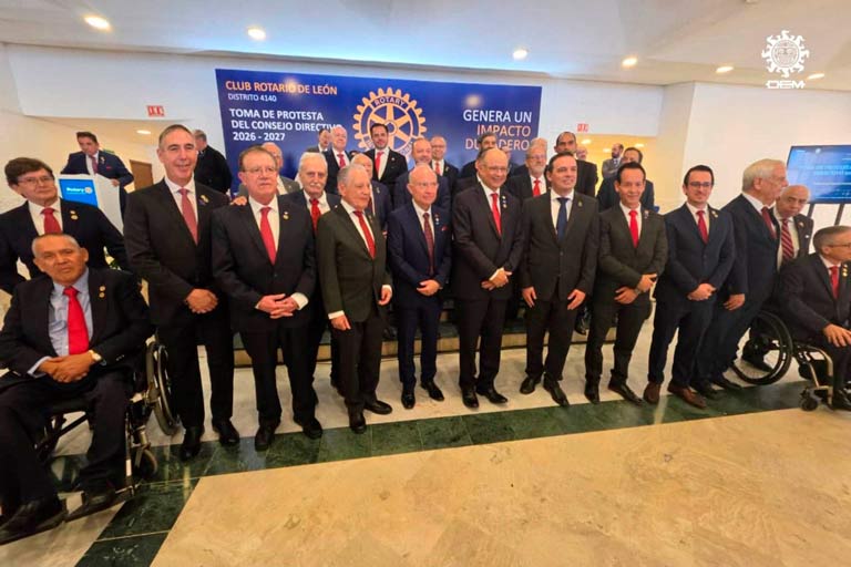 Asume José Luis Andrade presidencia del Club Rotario León; impulsará programas sociales